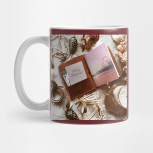 Merry Christmas Santa Monica Pier Mug